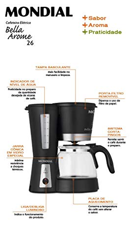 Cafeteira Bella Arome Ii - 26 Mondial Preto 220v 220v