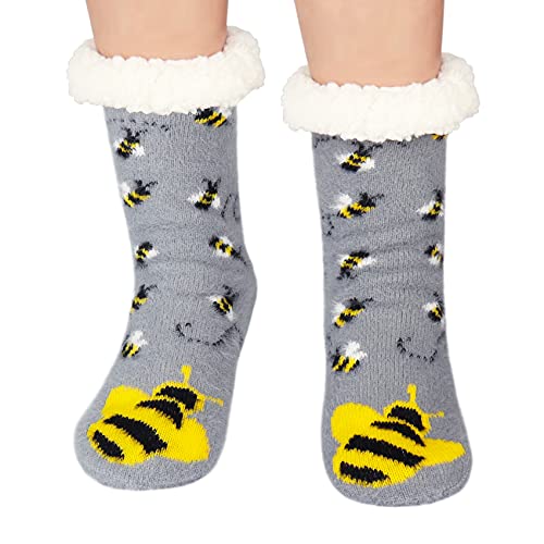Calcetines antideslizantes para mujer evitan caídas y pies fríos 1
