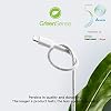 Innergie USB C to Lightning Cable (5.9ft, 1.8m) Apple Mfi Certified - 3A Fast Charging Cable 480Mbps Data Transfer, Design for iPhone/iPad/AirPods (Nylon Braided- White) (Delta Electronics)