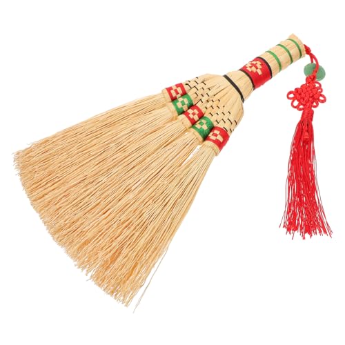 Cabilock Bed Sweeping Corn Broom and Hand Broom Design for Home Cleaning and Desktop Dusting Made of Woven Material Short Handle for