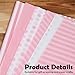 60 Sheets Gift Wrapping Tissue Paper Bulk, Pink Dots Stripes Waves Print Tissue Paper for Gift Bags, Decorative Art Papers for DIY Crafts Wedding Birthday Holiday Party Decor, 20x14 Inches