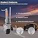 350W 12V Electric Trailer Dolly, 5000lbs Towing Capacity Adjustable Trailer Jockey Wheel with 22 Ft/min Moving Speed, 8'' Rubber Tire for Moving Trailer Caravan Boat