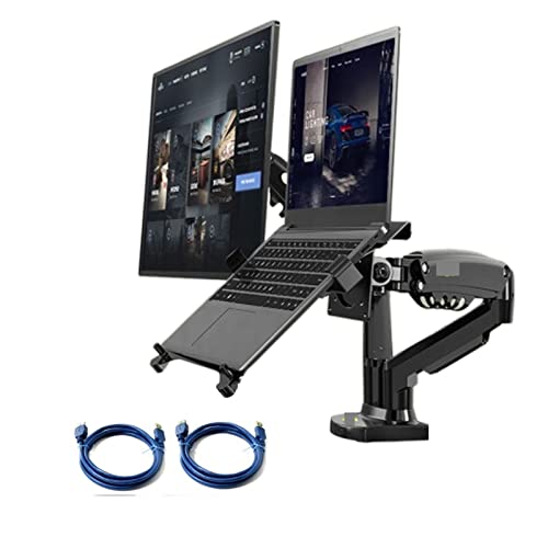 Soporte F160 con rotación 360 y movimiento completo para pantalla y laptop