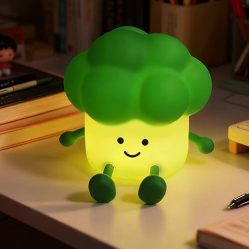 Lámpara de noche de brocoli de silicona recargable miniatura 2
