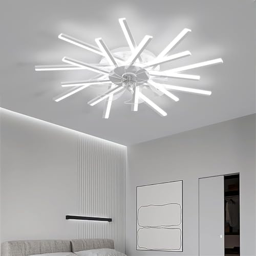 Ventilateur de plafond avec éclairage connecté dimmable et mode hiver