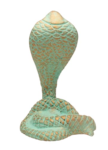 Estatua Decorativa de Cobra Egipcia Pintada a Mano miniatura 4