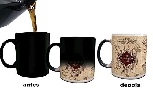 Caneca de Cerâmica Harry Potter 325ml mapa_maroto_magica