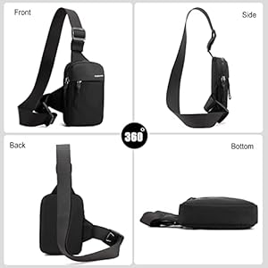 FANDARE Anti-diefstal Sling-Borsttas USB Schouder Crossbody Rugzak Fit 9.7 Inch Tablet, Grote Casual Dagrugzakken voor Mannen en Tieners School, Outdoor Reizen, Werk, Wandelen, Indoor Activiteiten