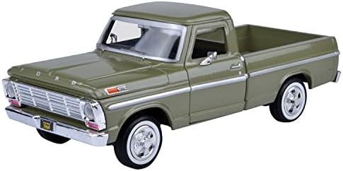 1969 Ford F-100 Pickup, Green - Motormax Premium American 79315 - 1/24 Scale Diecast Model Car