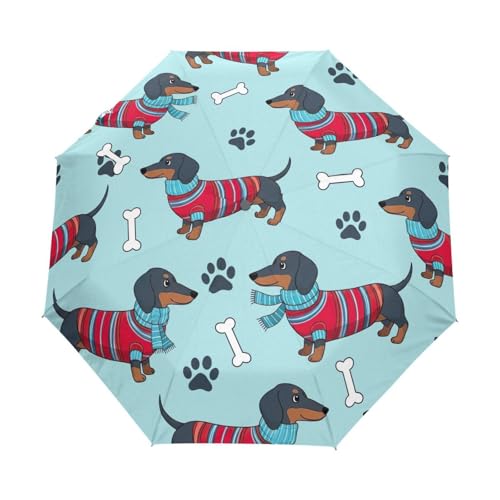 Parapluie pliable bleu GAIREG automatique contre les pluies soudaines