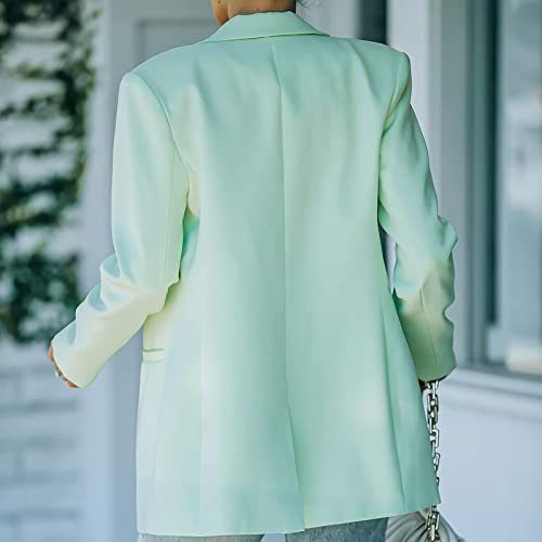 Blazer Jacket for Women Open Front Fashion Long Sleeve Business Work Casual Suit Jackets Lightweight Notched Lapels2