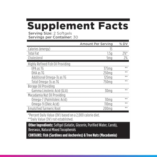 Livingood Daily Omega Plus Turmeric Supplement