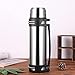 BDTOT Pot de café, 304 Acier Inoxydable Double-Wall Vacuum Isolé Café Pot Thermos, Isotherme Etanche pour café et thé à emporter, (2L) Argenté