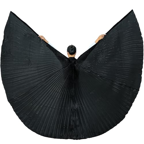Costume de danse orientale femme avec 2 bâtons et ailes d'Isis Wuchieal