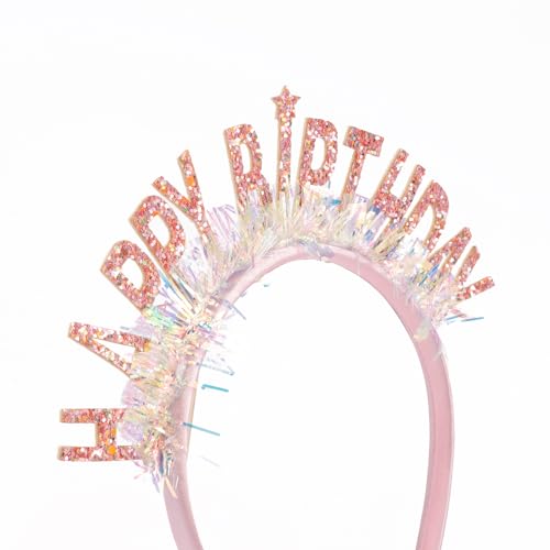 Canitor Happy Birthday Headband For Women Girls Birthday Crown Birthday Headband Birthday Girl Headband Birthday Tiara Happy Birthday Party Decorations Birthday Gifts cover