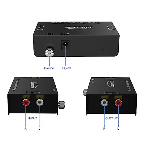 Phono Turntable Preamp, Phonograph Preamplifier with RCA Input, RCA/TRS Output, Phono Preamp for Turntable Record Play with 12 Volt DC Adapter by Jancane - Image 3