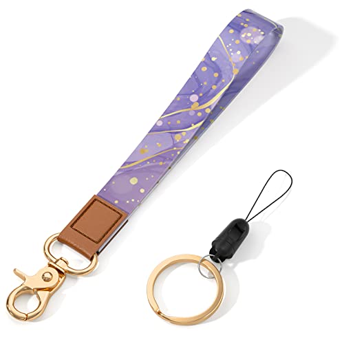 Image of Wrist Lanyard Key Chain, Wristlet Strap Keychain Holder for Women Men Car Keys Wallet Card Phone