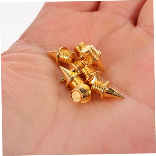 Mipcase 50pcs Steel Running Spikes for Track Shoes Lightweight Wear Resistant Replacement Spikes for Short Distance Sprinting High Jump Breathable Design for Enhanced Performance
