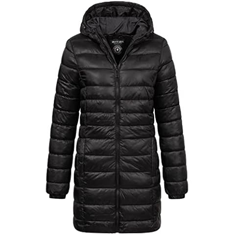 BRAVE SOUL Women's Long Quilted Jacket Cover