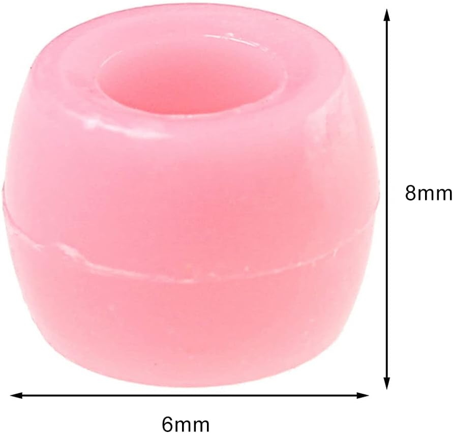 ofoen 1200 Pcs Pony Beads, Acrylic Plastic Colorful Craft Beads for DIY Party, Multicolored,Mixed Color,Purple, 6x8mm - Image 4