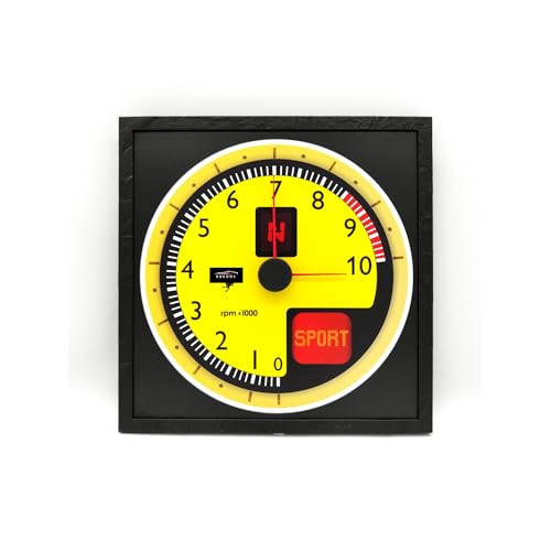 Racing Style Speedometer Wall Clock – Italian Supercar Inspired Design – Automotive Desk Decor