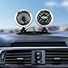 BinaryABC Car Compass Dashboard Decorative Ornaments,Automotive Compass Ball,2 in 1 Mini Compass,Universal Compass for Car Boat Truck