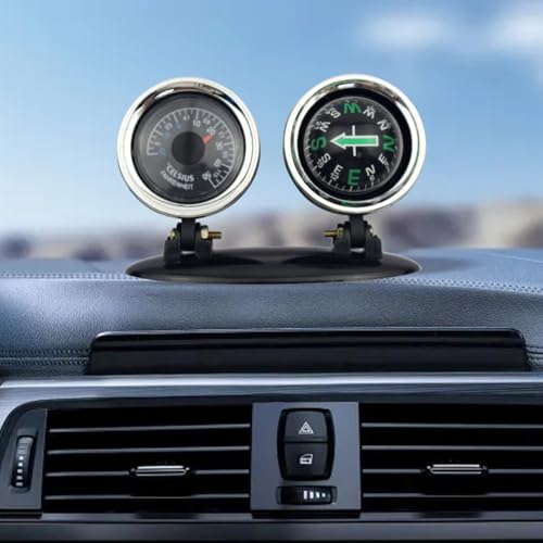 Mini boussole universelle 2 en 1 compacte et orientable pour auto - 3