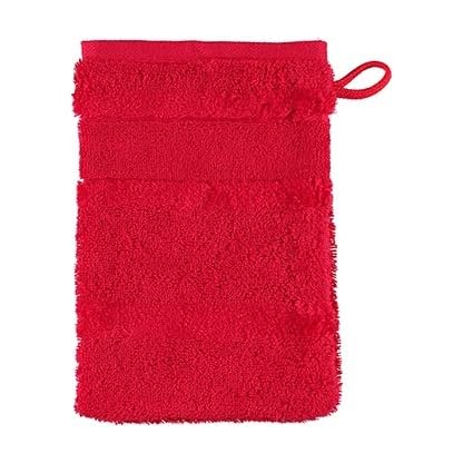 CAWÖ Noblesse 1002 l Waschhandschuh-Set 16x22cm 6-teilig l 203 Rot – Bild 3