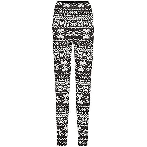 Pantalones con Estampado navideño para Mujer Pantalones sueltos de Cintura Media Pantalones de Yoga,