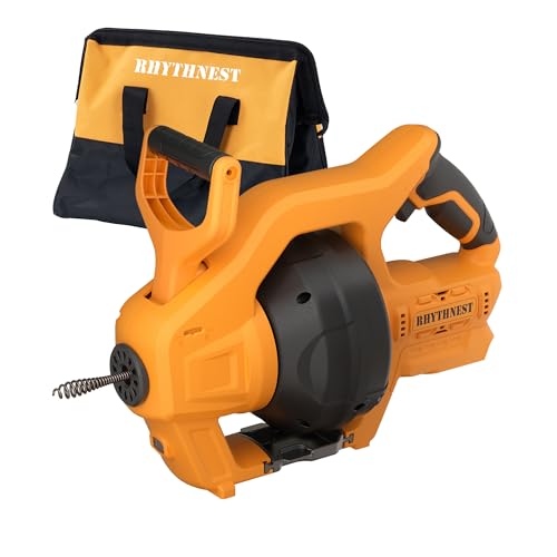 Cordless Drain Auger Compatible with Dewalt 20V Battery, 24 FT