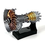 TR900 Turbofan Engine Model Aircraft Engine Kit Turbojet Engine Model Adult Gift Mechanical Science Education Toy As Shown