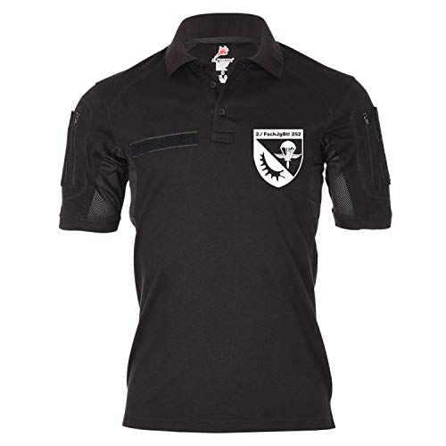 Polo tactique FschJgBtl 252 noir S anticoupure et respirant Copytec