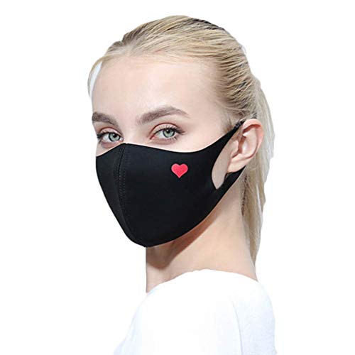 Zolimx Anti-vervuiling, pollen, stof, meerdelige mondbescherming voor fietsen, paardrijden, stofdicht, outdoor vrouwen, wasbaar, herbruikbare bescherming, print gezichtsbescherming