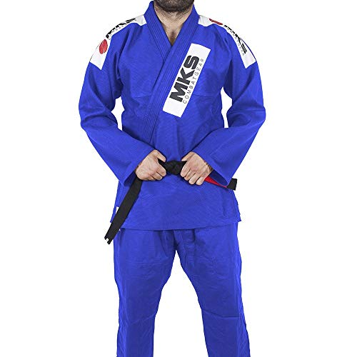 Kimono Jiu Jitsu, Tamanho A4, MKS, Azul
