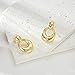 Awinesn Clip on Earrings for Women Hypoallergenic Statement Retro Clip Earrings 14K Gold/Silver Plated Hoop Dangle Earrings 5A Cubic Zirconia Round Multiple Styles for Women Fashion Trendy Jewelry Gifts (CZ Water drop-G)