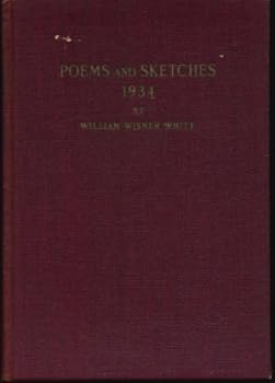 Hardcover Poems and Sketches 1934 Book