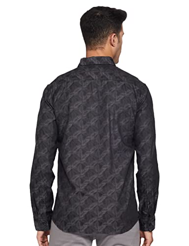 Image of Parx Men's Printed Slim Fit Casual Shirt