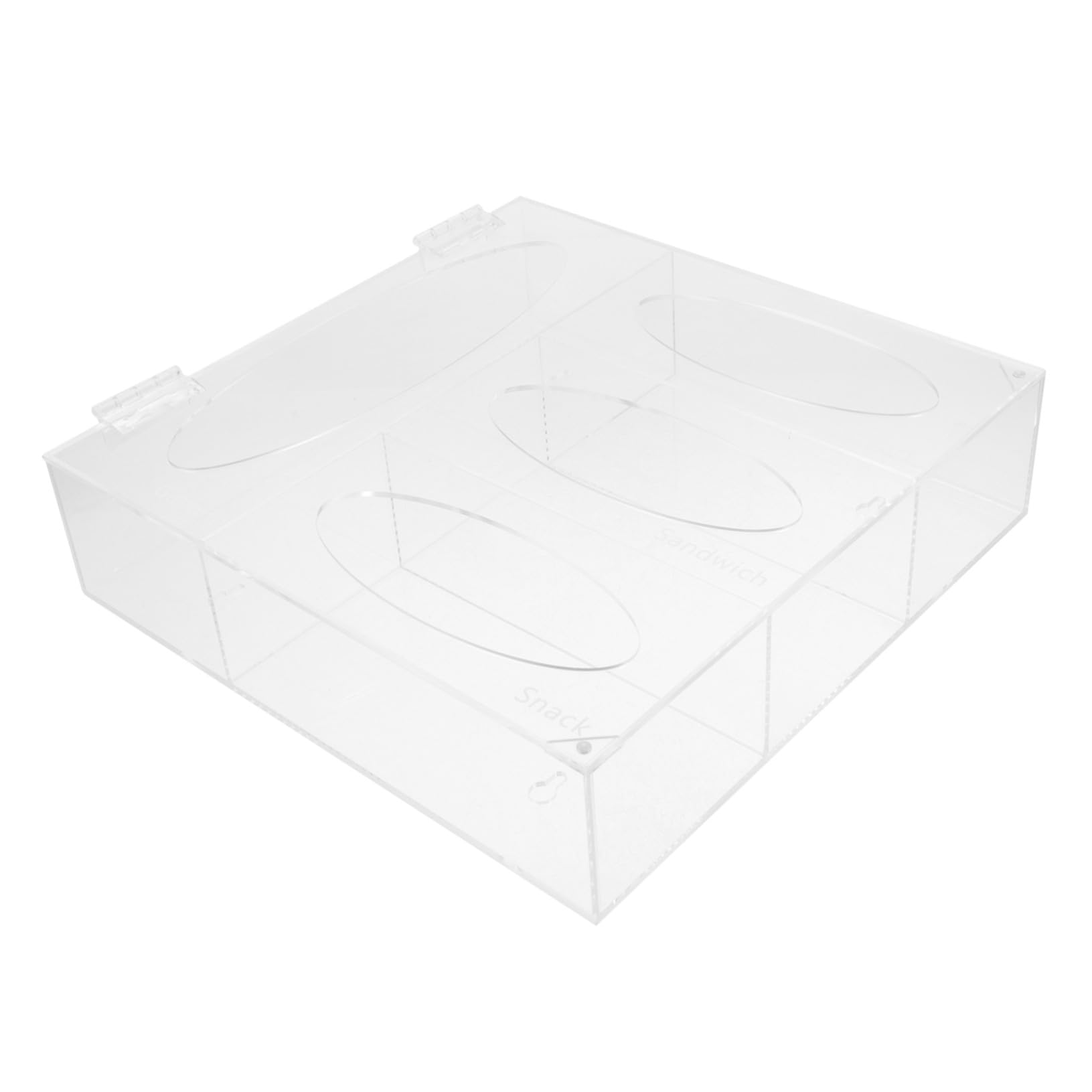 Dispenser da Parete Organizer Minimalista per Guanti in Acrilico Trasparente per Accesso Rapido in Spazi Professionali o Laboratorio