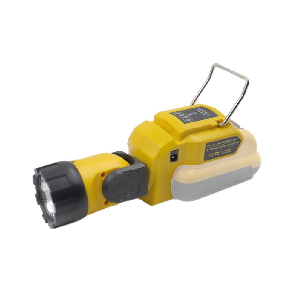 12V Cordless LED Luce di Lavoro Rotativo Lampada di Ispezione | Questa lampada cordless regolabile fornisce un'illuminazione brillante per migliorare la visibilità e la produttività negli