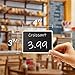 20+1 pcs Wood Mini Chalkboard Sign with Easel Stand Special Event Decorations, Table Numbers Plants, Weddings Place & Birthday Parties Cards, Blackboard for Message Board Signs