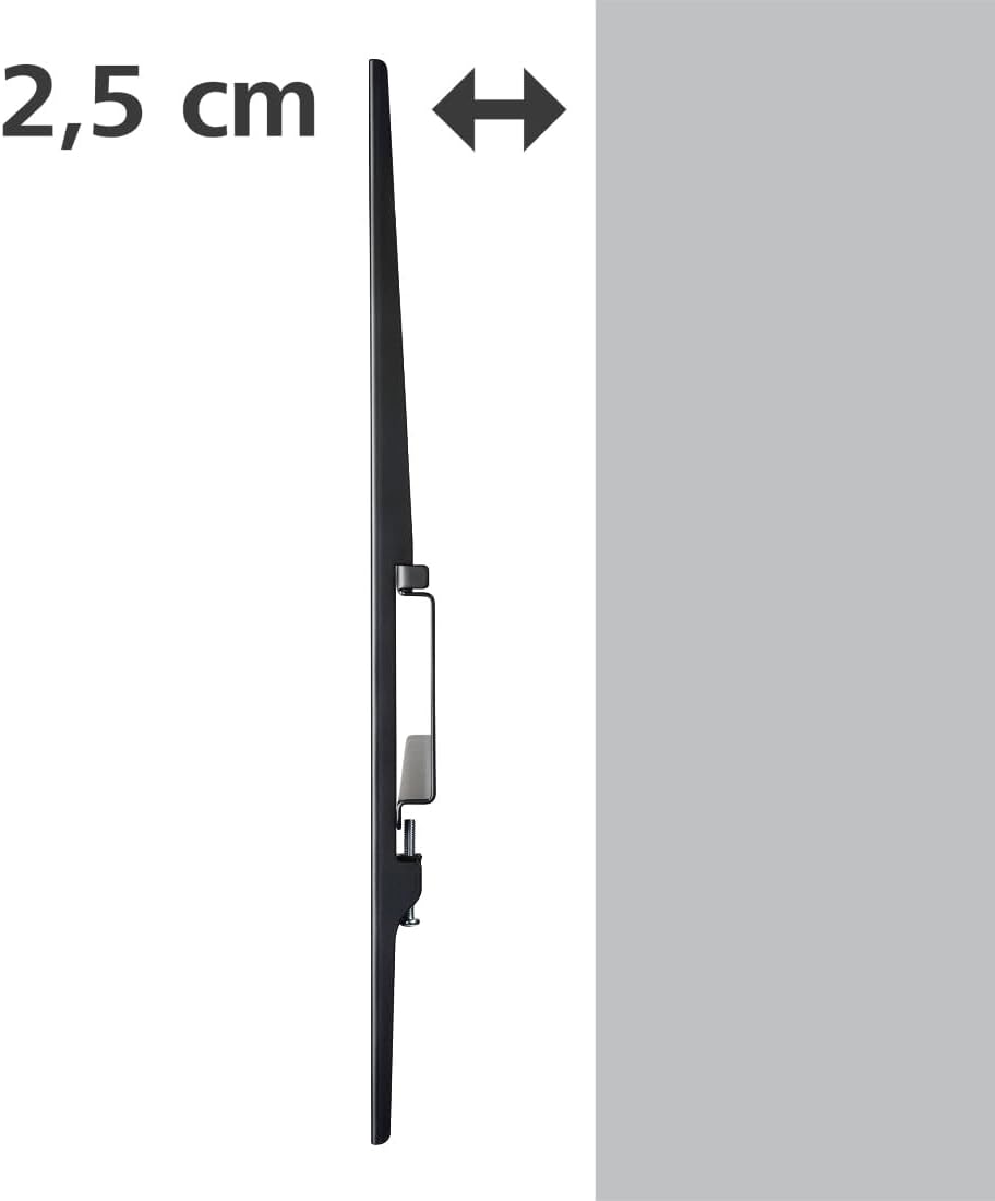 Hama TV Wall Mount, Rigid, 229 cm (90") up to 60 kg, dist. Wall, 2.5 cm