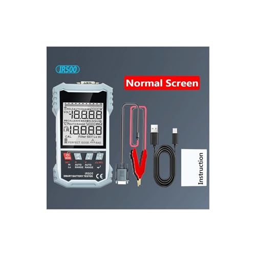 LNHHG Testeur de résistance Interne de Batterie à 4 Fils (Test Kelvin) for Batteries au Plomb-Acide, Lithium, Nickel-Cadmium(IR500)