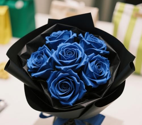 Image of woric Royal Blue Ribbon 1 1 /2 Inch 60 Yards Blue Satin Ribbons | Graduation Leis Flower Roses Bouquet Bows Making Gift Wrapping Birthday Party Decorations