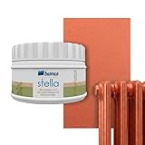 Bianca Stella Smalto per Termosifoni Resistente al Calore, Vernice per Riscaldamento a Base d'Acqua, Rame, Lucido, Antigraffio & Alta Copertura, 250ml