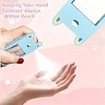 3-Pack Silicone Protective Case with 360° Rotating Keychain – Fits 1oz/30mL Travel Size Spray Bottles, Multicolor Portable Holder for Hand Sanitizer