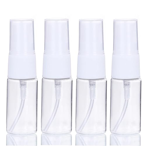 Luxiremi 4 Pcs 20ml Nachfüllbare Sprühflaschen Wiederverwendbare Reise Feine Nebel Sprühflaschen für Haar, Reinigung, Aromatherapie und ätherisches Öl