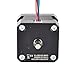 STEPPERONLINE Dual Shaft Nema 17 Stepper Motor 1.8deg 26ncm/37oz.in 12v 0.4a 42x42x34mm 4-Wire