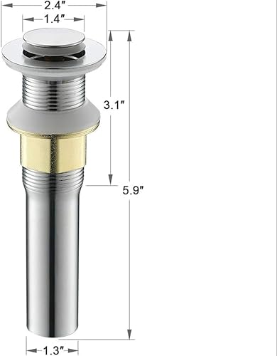 Miniatura 7 de WMXQX - Fregadero de recipiente con grifo y drenaje - Fregadero de baño de 19 x 15 pulgadas, blanco, sobre mostrador, porcelana, cerámica, lavabo
