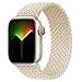 Tressée Élastique Nylon Solo Loop Bracelets Compatible avec Apple Watch 40mm 41mm 38mm,Remplacement Bande pour iWatch Séries 7 6 5 4 3 2 1 SE,Hommes Femmes Sangle (Lumière des étoiles,M)