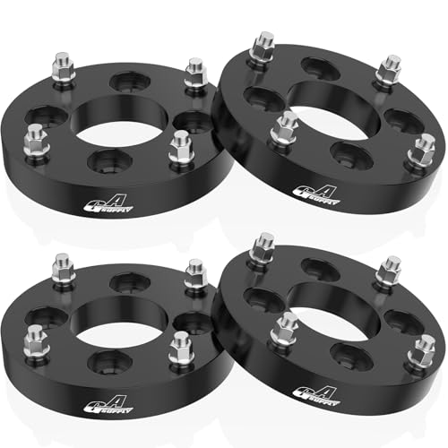 GAsupply 4x110 to 4x156 Wheel Adapters 12x1.25 Studs Fit for UForce ZForce Snarler Viking Wolverine YXZ1000R, 1 inch 25mm 4x110mm to 4x156mm ATV Wheel Spacer Adapter Black 74.1mm Hub Bore, 4pcs